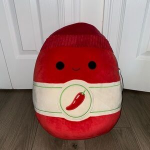 NWT Illia 16 inch Red Hot Saratcha Sauce Original Squishmallow Kelly Toy